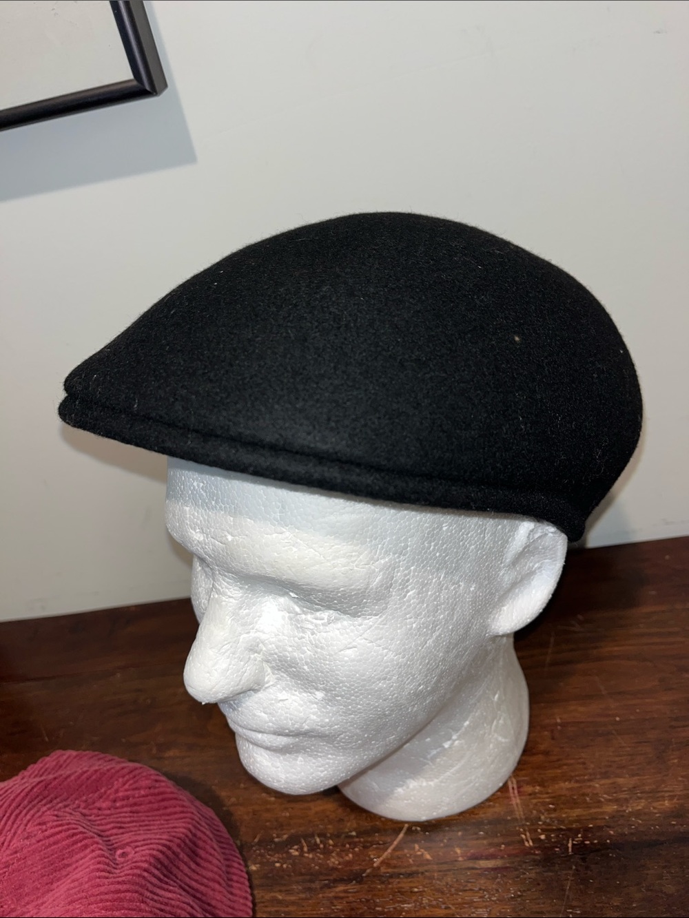 Huckel Peaky Blinders Newsboy Flat Cabbie Bora Super Wool Felt Hat Black Hat Cap